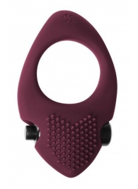 Бордовое эрекционное виброкольцо Pure Passion Sunset - Lola Games - в Подольске купить с доставкой
