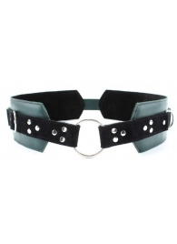 Изумрудный пояс Ladys Arsenal с колечками для крепления - БДСМ Арсенал - купить с доставкой в Подольске