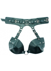 Изумрудная сбруя из ошейника с лифом Ladys Arsenal - БДСМ Арсенал - купить с доставкой в Подольске