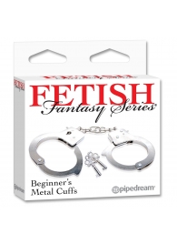 Металлические наручники Beginner s Metal Cuffs - Pipedream - купить с доставкой в Подольске