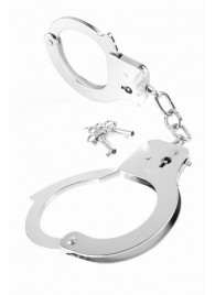Металлические серебристые наручники Designer Metal Handcuffs - Pipedream - купить с доставкой в Подольске