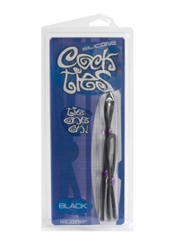 Набор черных эрекционных колец Cock ties - Doc Johnson - в Подольске купить с доставкой