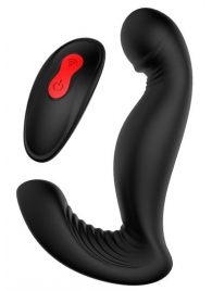 Черный вибромассажер простаты SWIRLING P-PLEASER - Dream Toys - в Подольске купить с доставкой