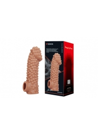 Насадка на фаллос с бугорками - 17,6 см. - KOKOS - в Подольске купить с доставкой