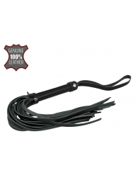 Черная многохвостовая плеть с шипами - 40 см. - Sitabella - купить с доставкой в Подольске