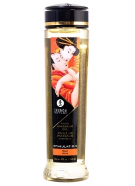 Массажное масло для тела с ароматом персика Stimulation - 240 мл. - Shunga - купить с доставкой в Подольске