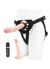 Регулируемые трусики с 2 насадками - 16 и 15 см. - Lux Fetish - купить с доставкой в Подольске