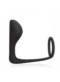 Стимулятор простаты с фиксацией эрекционным кольцом Prostate Gear - BlueLine - в Подольске купить с доставкой