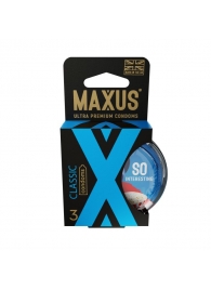 Классические презервативы в пластиковом кейсе MAXUS Classic - 3 шт. - Maxus - купить с доставкой в Подольске