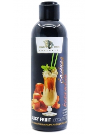 Интимный гель-смазка JUICY FRUIT с ароматом солёной карамели - 200 мл. - БиоМед - купить с доставкой в Подольске