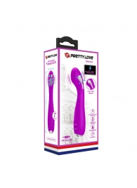 Лиловый вибратор с электростимуляцией Hector - 19,5 см. - Baile - купить с доставкой в Подольске