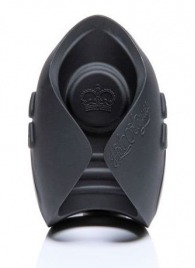 Темно-серый инновационный мужской осциллятор PULSE SOLO LUX с пультом ДУ - Hot Octopuss - в Подольске купить с доставкой