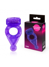Фиолетовое эрекционное виброкольцо с шипиками - Erowoman-Eroman - в Подольске купить с доставкой