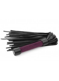 Фиолетово-черная плеть My Rules - 43 см. - БДСМ Арсенал - купить с доставкой в Подольске