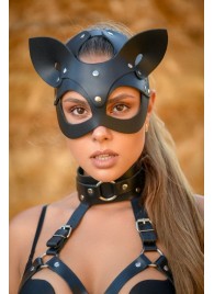 Эффектная маска кошки Ladys Arsenal с ушками - БДСМ Арсенал - купить с доставкой в Подольске