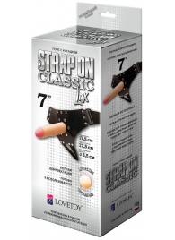 Пояс-трусики с насадкой Classic lux-Duke - 17,5 см. - LOVETOY (А-Полимер) - купить с доставкой в Подольске