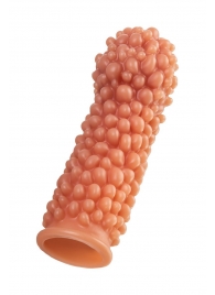 Телесная насадка с мягкими пузырьками - 16,5 см. - KOKOS - в Подольске купить с доставкой