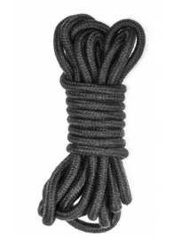 Черная веревка Do Not Disturb - 5 м. - Lola Games - купить с доставкой в Подольске