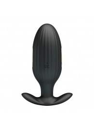 Черная анальная вибропробка с электростимуляцией Jefferson - 9,2 см. - Baile - купить с доставкой в Подольске