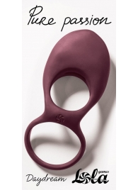Бордовое эрекционное виброкольцо Daydream - Lola Games - в Подольске купить с доставкой