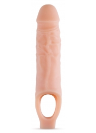 Телесный реалистичный фаллоудлинитель 9 Inch Silicone Cock Sheath Penis Extender - 22,86 см. - Blush Novelties - в Подольске купить с доставкой
