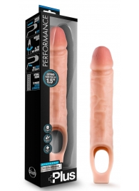 Телесный реалистичный фаллоудлинитель 10 Inch Silicone Cock Sheath Penis Extender - 25,4 см. - Blush Novelties - в Подольске купить с доставкой