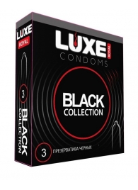 Черные презервативы LUXE Royal Black Collection - 3 шт. - Luxe - купить с доставкой в Подольске