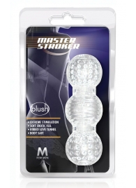 Прозрачный фигурный мастурбатор Master Stroker - Blush Novelties - в Подольске купить с доставкой