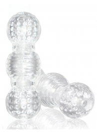 Прозрачный фигурный мастурбатор Master Stroker - Blush Novelties - в Подольске купить с доставкой