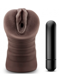 Коричневый мастурбатор-вагина Hot Chocolate Brianna - Blush Novelties - в Подольске купить с доставкой