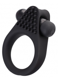 Черное эрекционное виброкольцо Brid с шипиками - A-toys - в Подольске купить с доставкой