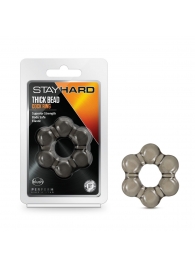 Дымчатое эрекционное кольцо Stay Hard Thick Bead Cock Ring - Blush Novelties - в Подольске купить с доставкой