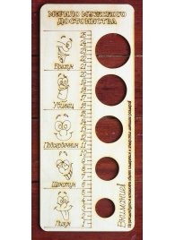 Деревянное мерило мужского достоинства - Дарим красиво - купить с доставкой в Подольске