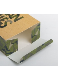 Складная коробка Man rules - 16 х 23 см. - Сима-Ленд - купить с доставкой в Подольске