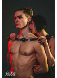 Черный кляп Love Addict на замочке - Lola Games - купить с доставкой в Подольске