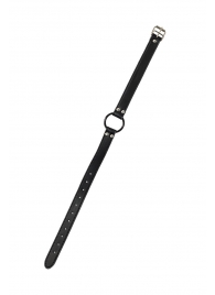 Черный кляп-кольцо Modesty - Lola Games - купить с доставкой в Подольске