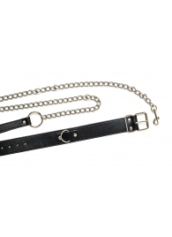 Черный ошейник с поводком Wild - Lola Games - купить с доставкой в Подольске