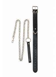 Черный ошейник с поводком Wild - Lola Games - купить с доставкой в Подольске