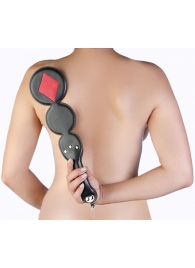 Шлёпалка  Бубны  с анальным плагом - LOVETOY (А-Полимер) - купить с доставкой в Подольске