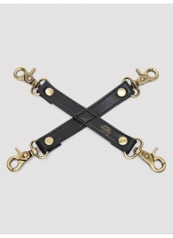 Черный фиксатор для манжет Bound to You Faux Leather Hogtie - Fifty Shades of Grey - купить с доставкой в Подольске