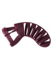 Мужской пояс верности бордового цвета Romello - Lola Games - купить с доставкой в Подольске