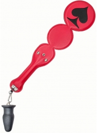 Шлёпалка  Пики  с анальным плагом - LOVETOY (А-Полимер) - купить с доставкой в Подольске