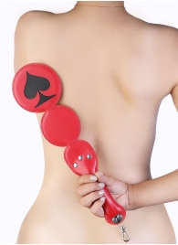 Шлёпалка  Пики  с анальным плагом - LOVETOY (А-Полимер) - купить с доставкой в Подольске