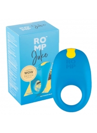 Синее эрекционное виброкольцо Romp Juke - ROMP - в Подольске купить с доставкой