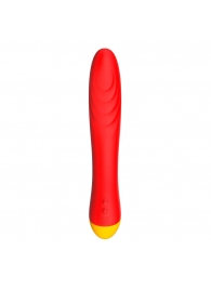 Красный изогнутый вибромассажер Romp Hype G-Spot - 21 см. - ROMP