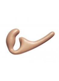 Бежевый безремневой страпон Seduction - 20,5 см. - Lola Games - купить с доставкой в Подольске