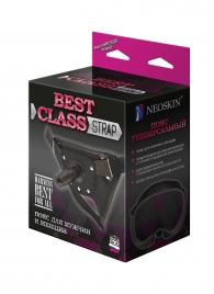 Черный пояс для насадок BEST CLASS STRAP - LOVETOY (А-Полимер) - купить с доставкой в Подольске