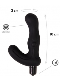 Черный вибромассажер простаты Titan - 15 см. - Le Frivole - в Подольске купить с доставкой