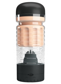 Вибромастурбатор-вагина Emily в черной колбе - Baile - в Подольске купить с доставкой