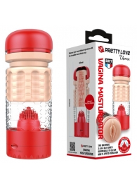 Вибромастурбатор-вагина Emily в красной колбе - Baile - в Подольске купить с доставкой